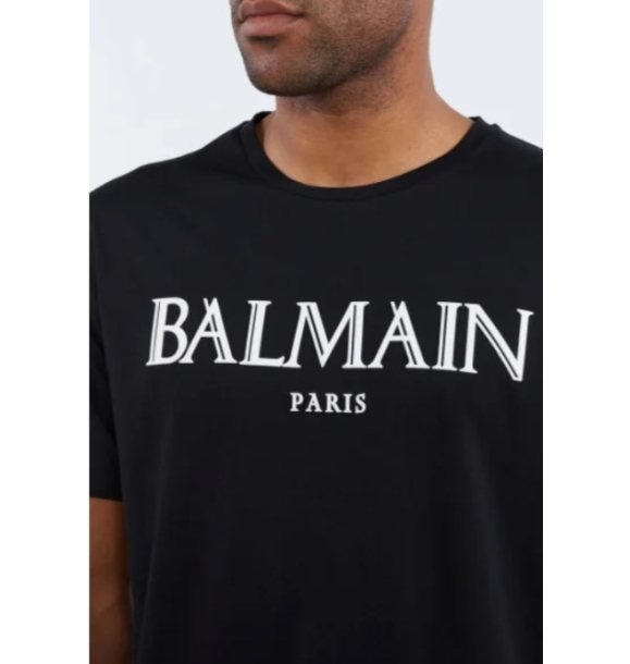 ФУТБОЛКА С ПРИНТОМ BALMAIN PARIS AH0EG000BC27 | Sumka