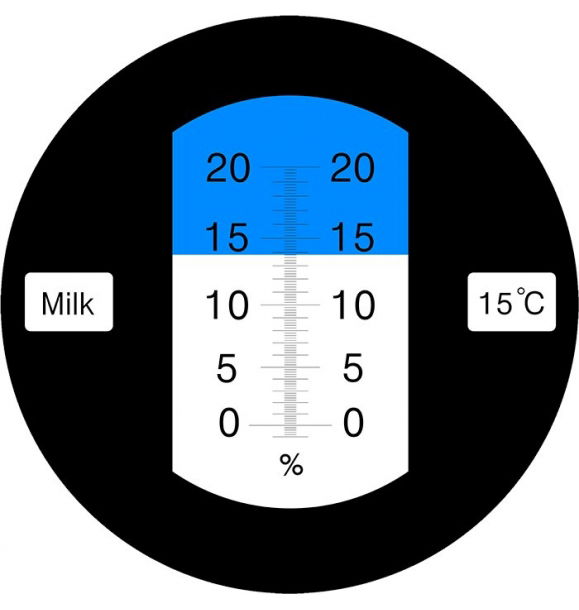 Рефрактометр молока ATC 0–20% — специально для проб молока — высокое качество | Sumka