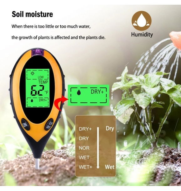 pH-метр – влажность, световая температура – цифровое устройство для измерения почвы | Sumka