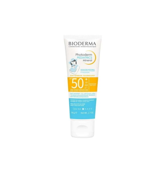 Photoderm Pediatrics Mineral SPF50+ Солнцезащитный крем для новорожденных и детей с очень высокой степенью защиты 50 гр | Sumka