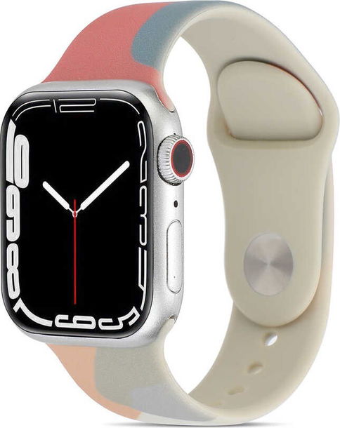 Совместимость с Apple Watch Pazariz, 38 мм, 40 мм, 41 мм, 1/2/3/4/5/6/se/7/8, смешанный силиконовый ремешок | Sumka