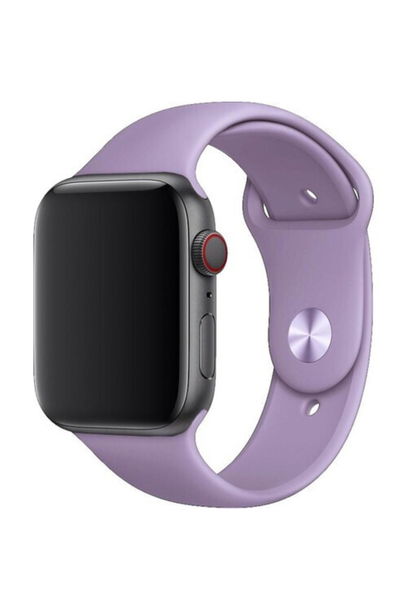 Совместимость с Apple Watch Pazariz, спортивный ремешок 38–40 мм, силиконовый ремешок, сиреневый | Sumka