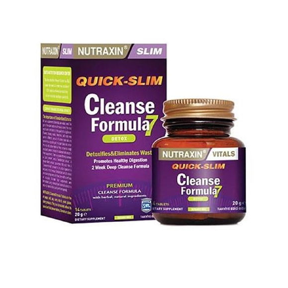 Nutraxin Quick-Slim Cleanse Formula 7 14 таблеток | Sumka