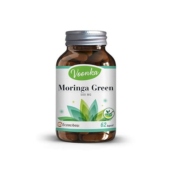 Voonka Moringa Зеленый порошок моринги, 62 капсулы | Sumka