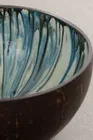 Декоративная чаша Meander Coconut Blue Marbling Art Pearl 5062 | Sumka