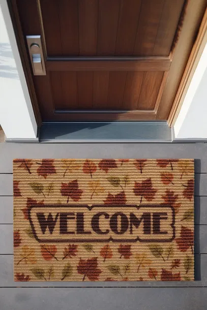 Coco Welcome Autumn Doormat Внешний дверной коврик Щетинистый дверной коврик 40x60 3675 | Sumka