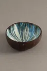 Декоративная чаша Meander Coconut Blue Marbling Art Pearl 5062 | Sumka