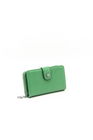 Серебряный женский кошелек Polo Green NV882 с визитницей | Sumka