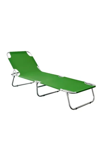 Складной шезлонг Campet Beach Bed Кемпинговая кровать Green 1033 | Sumka