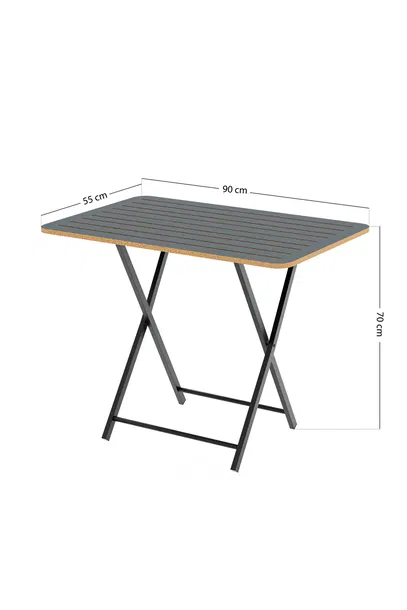 Стол складной садовый на 4 персоны Bistro Table 55x90 Копченый 1426 | Sumka