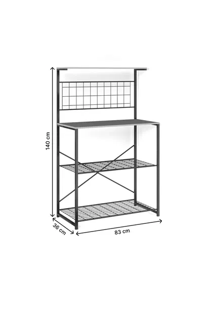 Многоцелевой шкаф, кухонная полка Bango Table White 1434 | Sumka