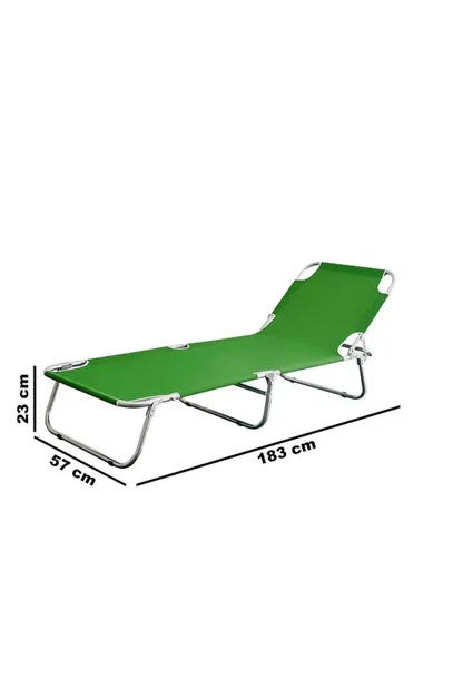 Складной шезлонг Campet Beach Bed Кемпинговая кровать Green 1033 | Sumka